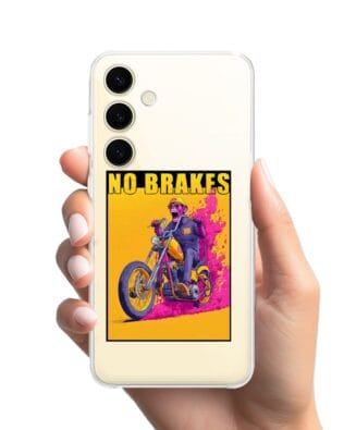 Etui do Samsung Galaxy S24 Plus przeźroczyste, silikonowe Flexi, Bikers, Motocyklem przez świat