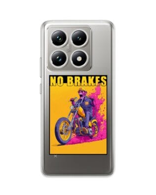 Etui do Xiaomi 14T przeźroczyste, silikonowe Flexi, Bikers, Motocyklem przez świat