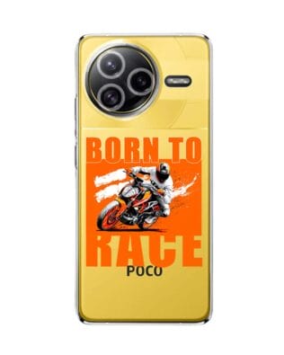 Etui do Xiaomi POCO F7 Ultra przeźroczyste, silikonowe Flexi, Bikers, Ścigacz