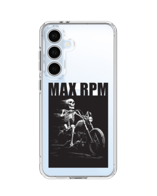 Etui do Samsung Galaxy S24 FE z MagSafe przeźroczyste, silikonowe Flexi, Bikers, Ghost Rider