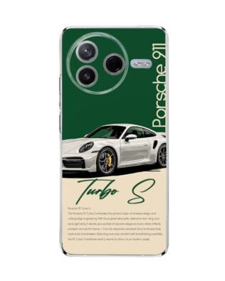 Etui do Xiaomi POCO F7 Pro przeźroczyste, silikonowe Flexi, Szybkie Auta, Elegancja 911