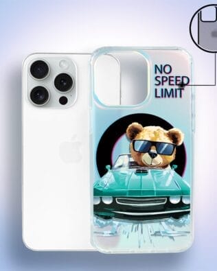 Etui do iPhone 15 Pro Max IBIZU California Sunset, zmieniające kolor, Blue Car, niebieski samochód