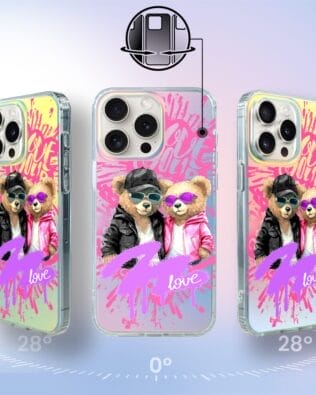 Etui do iPhone 15 Pro IBIZU California Sunset, zmieniające kolor, Couple in Love, zakochana para