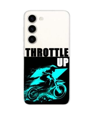 Etui do Samsung Galaxy S23 przeźroczyste, silikonowe Flexi, Bikers, Cross na maxa