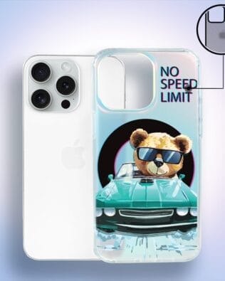 Etui do iPhone 16 Pro IBIZU California Sunset, zmieniające kolor, Blue Car, niebieski samochód