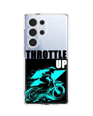 Etui do Samsung Galaxy S25 Ultra przeźroczyste, silikonowe Flexi, Bikers, Cross na maxa