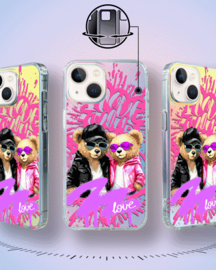 Etui do iPhone 13 IBIZU California Sunset zmieniające kolor, Couple in Love, zakochana para