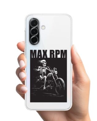Etui do Samsung Galaxy A36 5G przeźroczyste, silikonowe Flexi, Bikers, Ghost Rider
