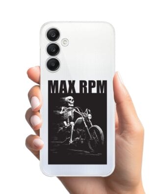 Etui do Samsung Galaxy A25 5G przeźroczyste, silikonowe Flexi, Bikers, Ghost Rider