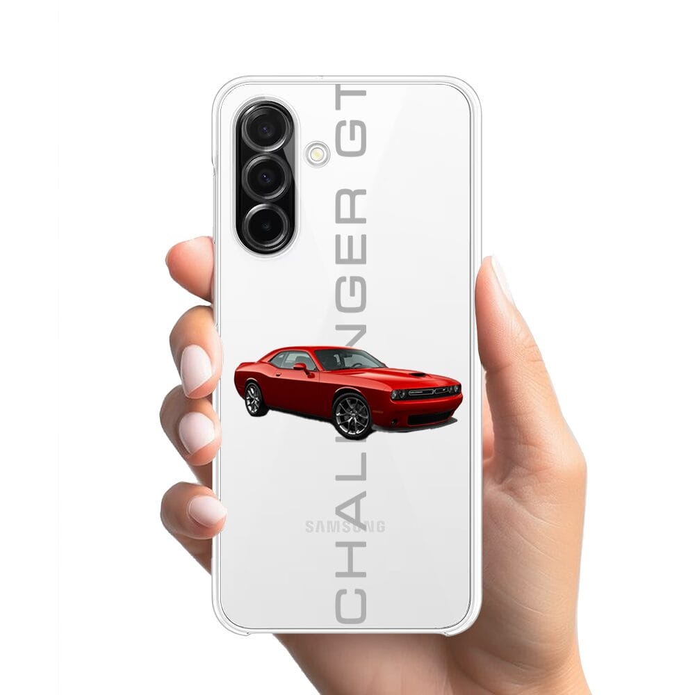 Etui do Samsung Galaxy A26 5G przeźroczyste, silikonowe Flexi, Szybkie Auta, czerwony Challenger GT - obrazek 2