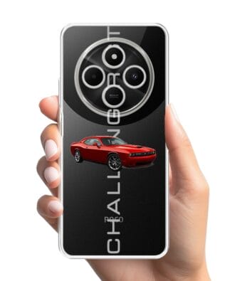 Etui do Xiaomi POCO C75 przeźroczyste, silikonowe Flexi, Szybkie Auta, czerwony Challenger GT