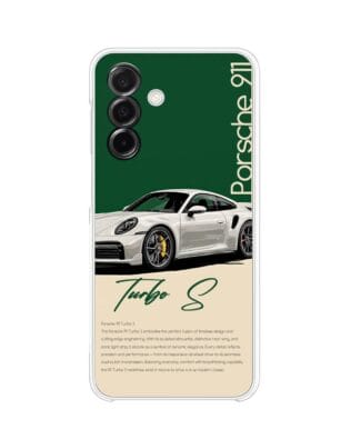 Etui do Samsung Galaxy A26 5G przeźroczyste, silikonowe Flexi, Szybkie Auta, Elegancja 911