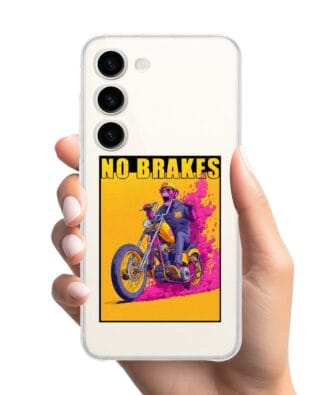 Etui do Samsung Galaxy S23 FE 5G przeźroczyste, silikonowe Flexi, Bikers, Motocyklem przez świat