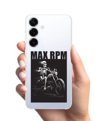 Etui do Samsung Galaxy S25 przeźroczyste, silikonowe Flexi, Bikers, Ghost Rider