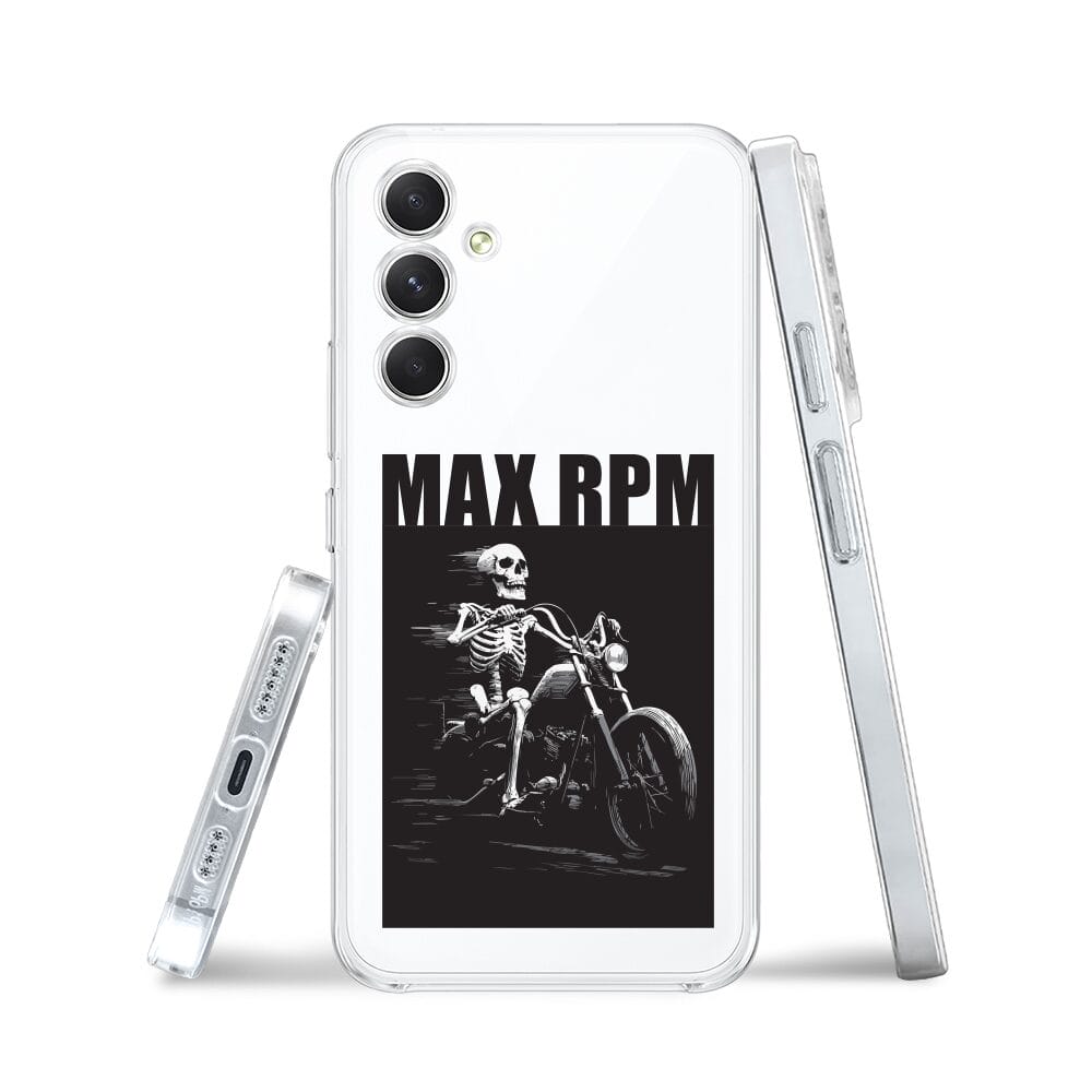 Etui do Samsung Galaxy A54 5G przeźroczyste, silikonowe Flexi, Bikers, Ghost Rider - obrazek 3