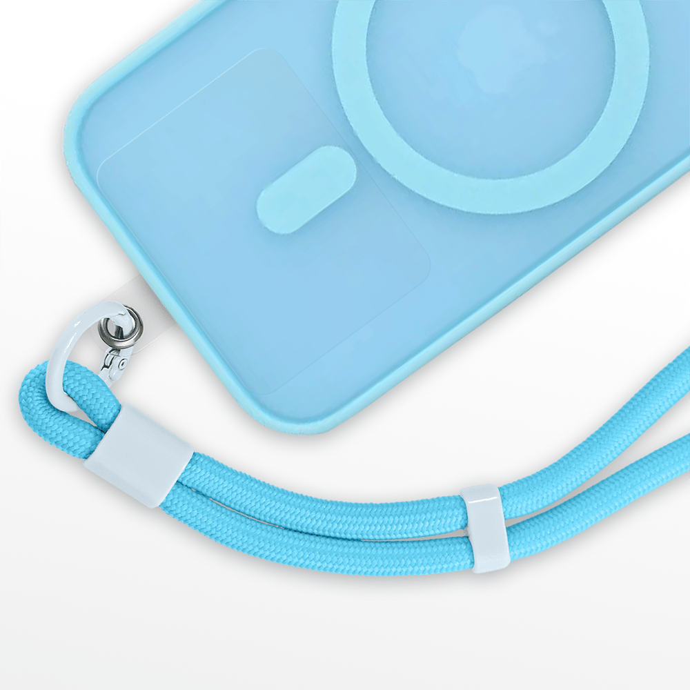 Regulowana smycz, krótki pasek na nadgarstek do telefonu, ultramaryna - obrazek 5