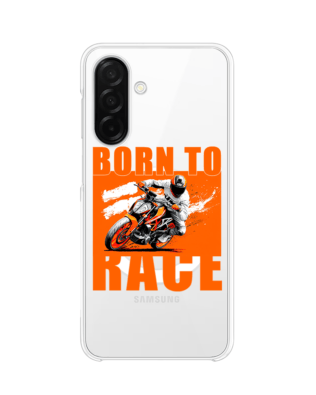 Etui do Samsung Galaxy A26 5G z MagSafe przeźroczyste, silikonowe Flexi, Bikers, Ścigacz