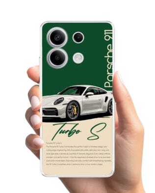 Etui do Xiaomi Redmi Note 13 Pro 5G przeźroczyste, silikonowe Flexi, Szybkie Auta, Elegancja 911