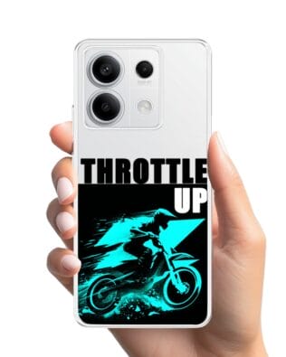 Etui do Xiaomi Redmi Note 13 Pro 5G przeźroczyste, silikonowe Flexi, Bikers, Cross na maxa