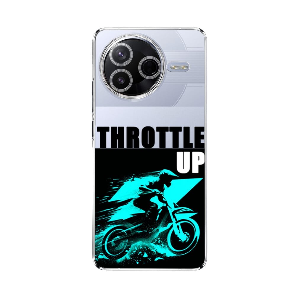 Etui do Xiaomi POCO F7 Pro przeźroczyste, silikonowe Flexi, Bikers, Cross na maxa