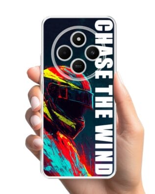 Etui do Xiaomi POCO C75 przeźroczyste, silikonowe Flexi, Bikers, Chase The Wind