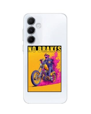 Etui do Samsung Galaxy M35 5G przeźroczyste, silikonowe Flexi, Bikers, Motocyklem przez świat