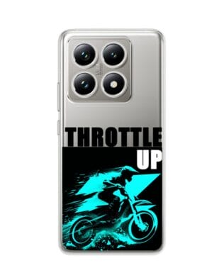 Etui do Xiaomi 14T przeźroczyste, silikonowe Flexi, Bikers, Cross na maxa