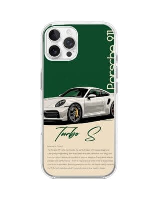 Etui do iPhone 12 Pro Max przeźroczyste, silikonowe Flexi, Szybkie Auta, Elegancja 911