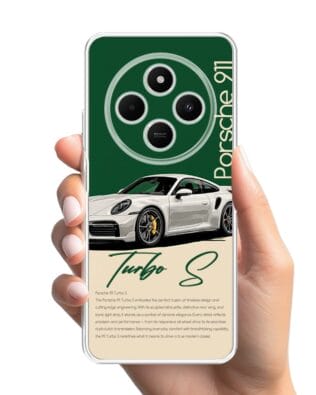 Etui do Xiaomi POCO C75 przeźroczyste, silikonowe Flexi, Szybkie Auta, Elegancja 911