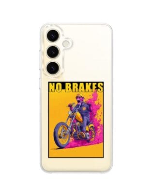 Etui do Samsung Galaxy S24 Plus z MagSafe przeźroczyste, silikonowe Flexi, Bikers, Motocyklem przez świat