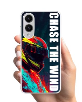 Etui do Samsung Galaxy S25 Edge z MagSafe przeźroczyste, silikonowe Flexi, Bikers, Chase The Wind