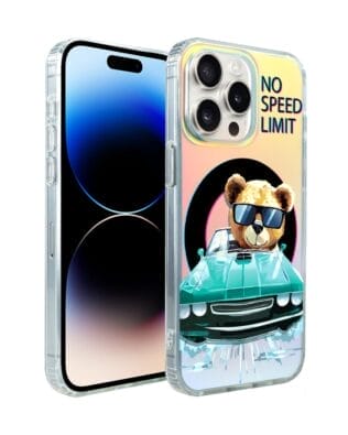 Etui do iPhone 15 Pro Max IBIZU California Sunset, zmieniające kolor, Blue Car, niebieski samochód
