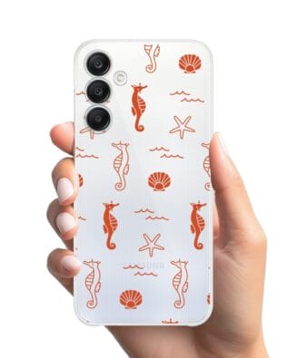 Etui do Samsung Galaxy A25 5G przeźroczyste, silikonowe Flexi, wakacyjne wzory