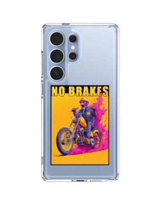 Etui do Samsung Galaxy S25 Ultra z MagSafe przeźroczyste, silikonowe Flexi, Bikers, Motocyklem przez świat
