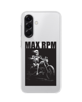 Etui do Samsung Galaxy A56 5G z MagSafe przeźroczyste, silikonowe Flexi, Bikers, Ghost Rider