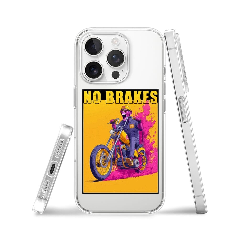 Etui do iPhone 15 Pro przeźroczyste, silikonowe Flexi, Bikers, Motocyklem przez świat - obrazek 3
