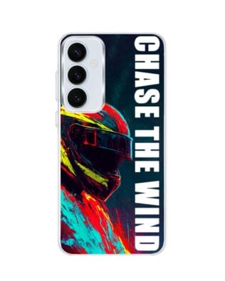 Etui do Samsung Galaxy A55 5G z MagSafe przeźroczyste, silikonowe Flexi, Bikers, Chase The Wind