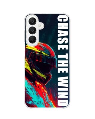 Etui do Samsung Galaxy A25 5G z MagSafe przeźroczyste, silikonowe Flexi, Bikers, Chase The Wind