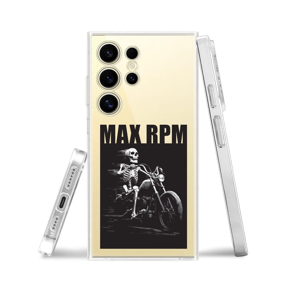 Etui do Samsung Galaxy S24 Ultra przeźroczyste, silikonowe Flexi, Bikers, Ghost Rider - obrazek 3