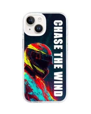 Etui do iPhone 13 z MagSafe przeźroczyste, silikonowe Flexi, Bikers, Chase The Wind