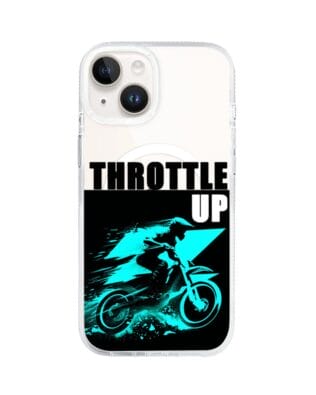 Etui do iPhone 13 z MagSafe przeźroczyste, silikonowe Flexi, Bikers, Cross na maxa