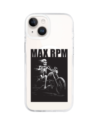 Etui do iPhone 13 z MagSafe przeźroczyste, silikonowe Flexi, Bikers, Ghost Rider