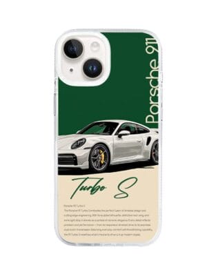 Etui do iPhone 13 z MagSafe przeźroczyste, silikonowe Flexi, Szybkie Auta, Elegancja 911