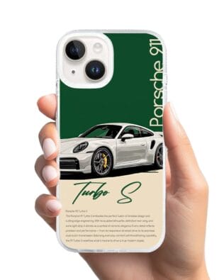 Etui do iPhone 13 z MagSafe przeźroczyste, silikonowe Flexi, Szybkie Auta, Elegancja 911