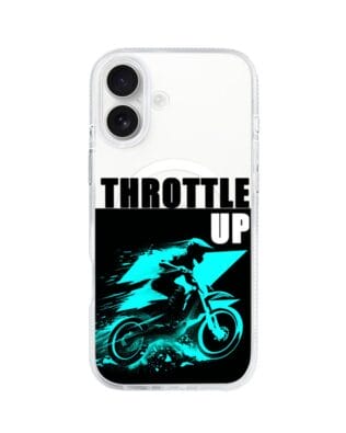 Etui do iPhone 16 z MagSafe przeźroczyste, silikonowe Flexi, Bikers, Cross na maxa