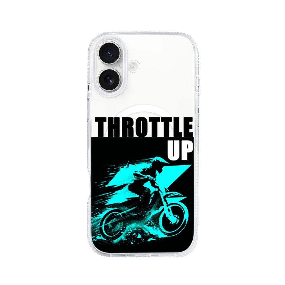 Etui do iPhone 16 z MagSafe przeźroczyste, silikonowe Flexi, Bikers, Cross na maxa