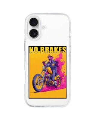 Etui do iPhone 16 z MagSafe przeźroczyste, silikonowe Flexi, Bikers, Motocyklem przez świat