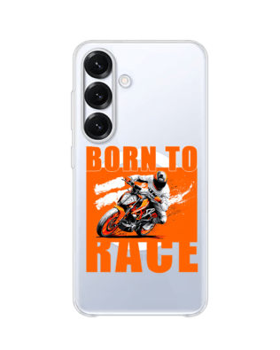 Etui do Samsung Galaxy S25 Plus z MagSafe przeźroczyste, silikonowe Flexi, Bikers, Ścigacz