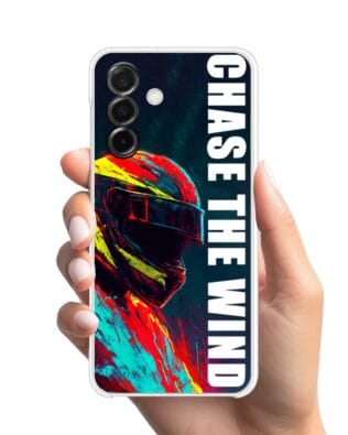 Etui do Samsung Galaxy A26 5G przeźroczyste, silikonowe Flexi, Bikers, Chase The Wind