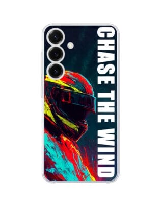 Etui do Samsung Galaxy S25 przeźroczyste, silikonowe Flexi, Bikers, Chase The Wind